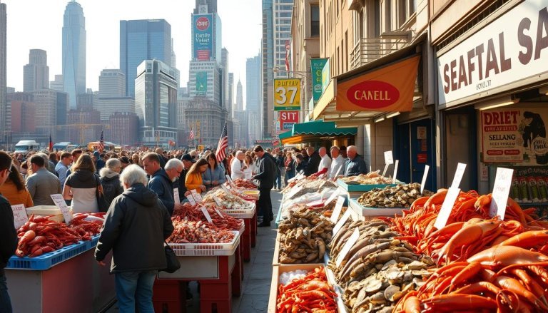 NYC seafood vendors