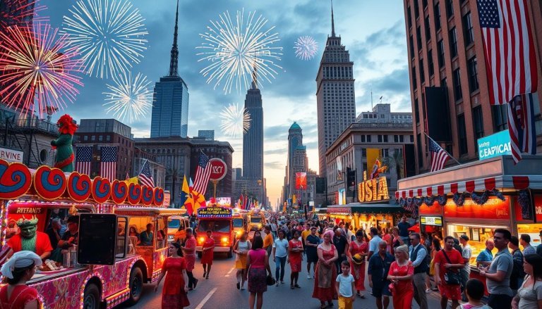USA colorful celebrations