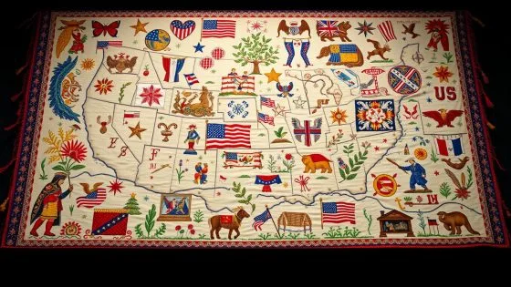 USA embroidery history