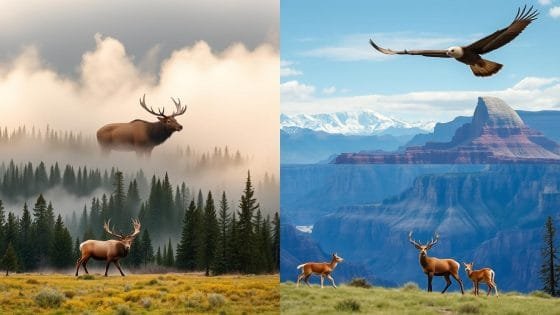 USA national park animals